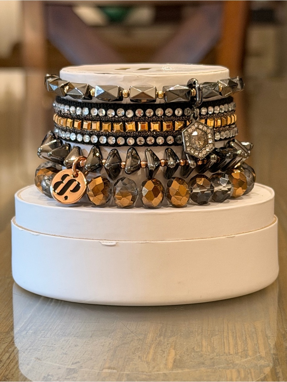 Bomb Party Bracelets! Personally Curated Hematite Stack!